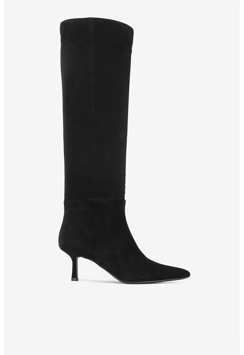 Gino Rossi Cizme dama 5903419052323 - Piele intoarsa - Negru - Negru