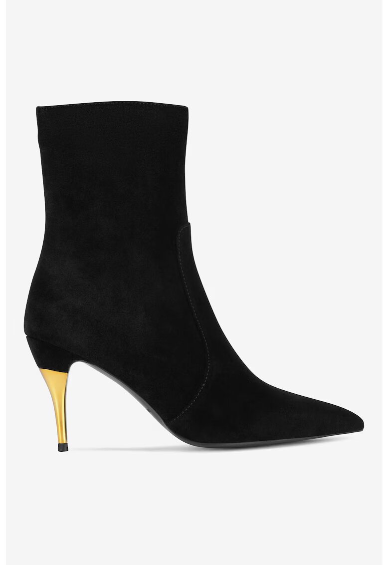 Gino Rossi Ghete dama 5905588828662 - Piele intoarsa - Negru - Negru