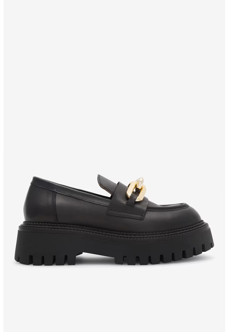 Gino Rossi Mocasini dama 5905588093572 - Piele naturala - Negru - Negru