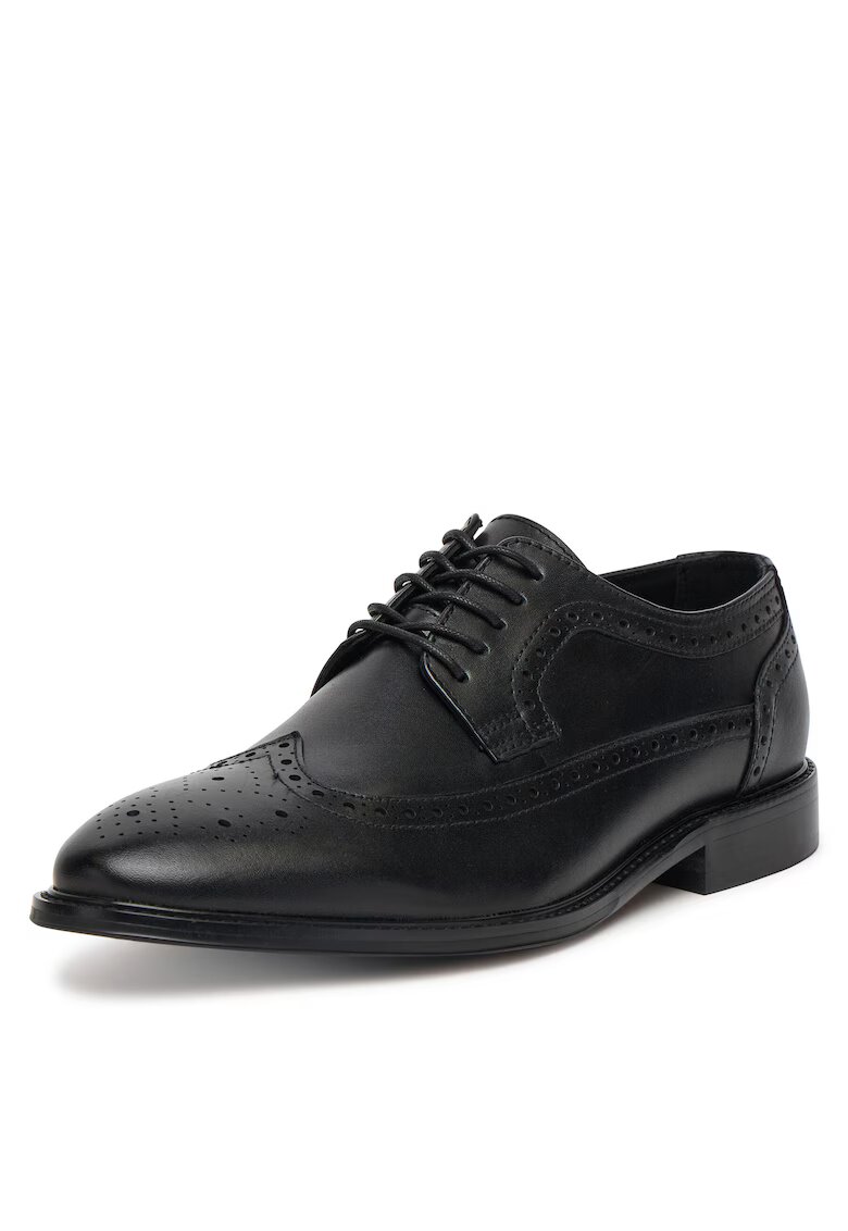 Gino Rossi Pantofi barbatesti - din piele naturala - negru -