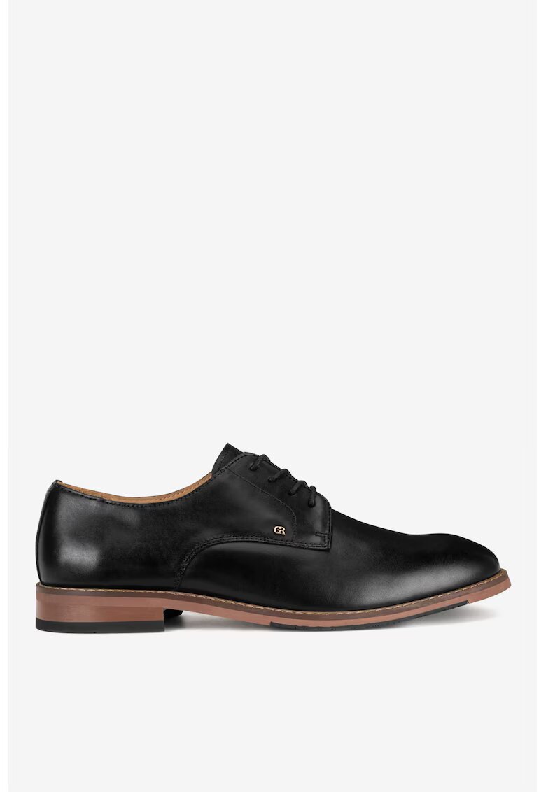 Gino Rossi Pantofi barbati 5904862302553 - Piele naturala - Negru - Negru