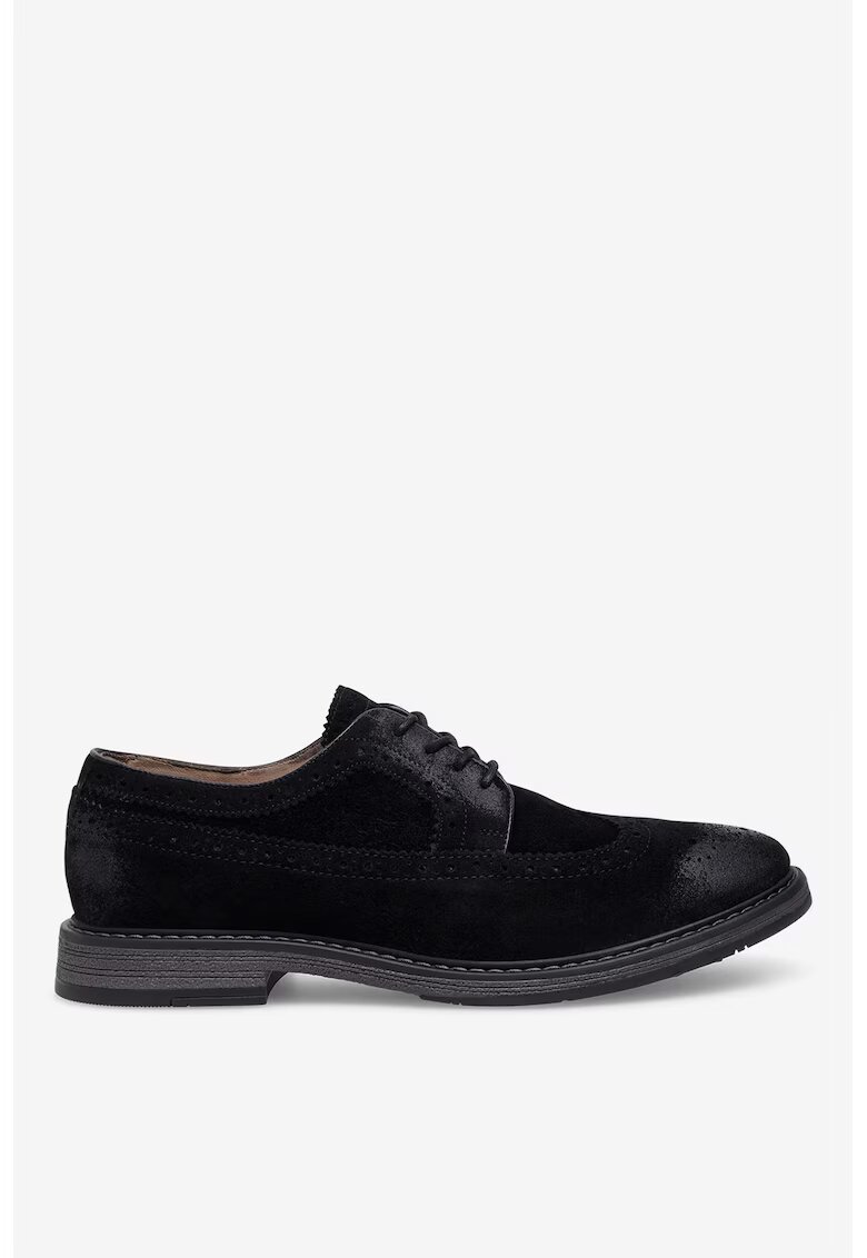 Gino Rossi Pantofi barbati 5905588552987 - Piele intoarsa - Negru - Negru