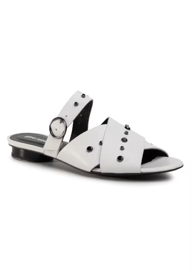 Gino Rossi Papuci flip-flop dama - Piele naturala - Alb - Alb