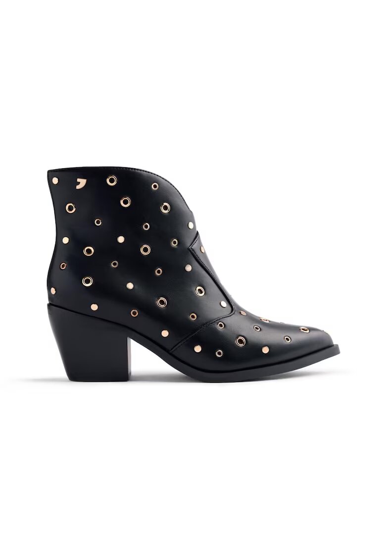 Gioseppo Botine cowboy de piele ecologica - Negru