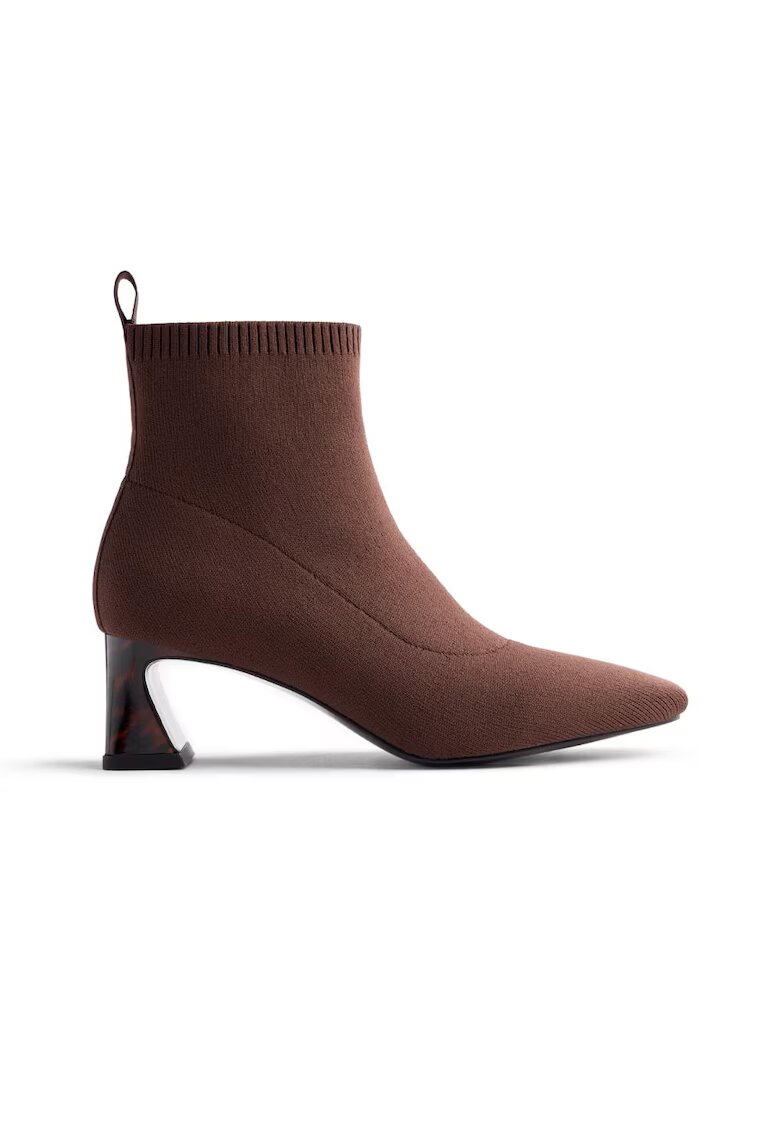 Gioseppo Botine din material textil fara inchidere Lyle - Maro