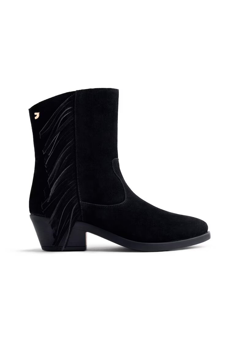 Gioseppo Ghete cowboy de piele intoarsa - Negru