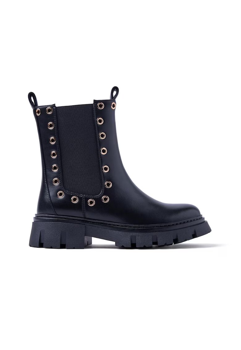 Gioseppo Ghete cu insertie elastica - Negru