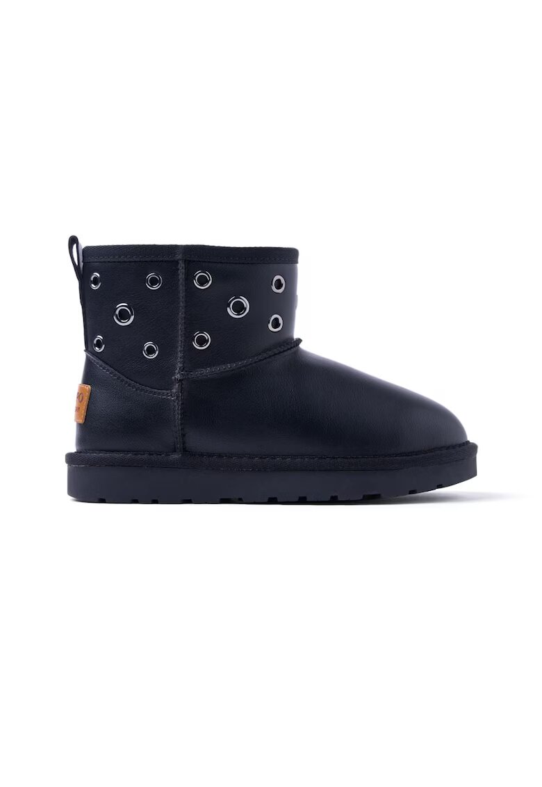 Gioseppo Ghete de piele ecologica Eyelet Australian - Negru