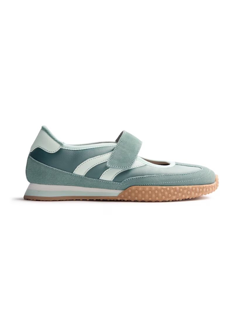 Gioseppo Pantofi casual din piele intoarsa cu bareta cu inchidere velcro Chadron - Verde