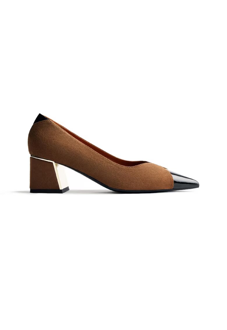 Gioseppo Pantofi cu model colorblock Corcoran - Maro taupe