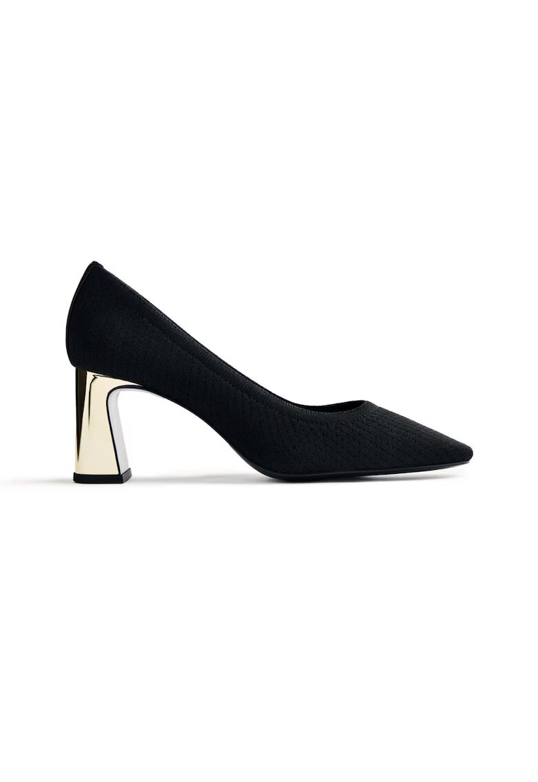 Gioseppo Pantofi cu vasrf patrat Elastic - Negru