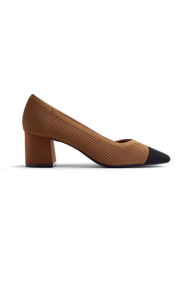 Gioseppo Pantofi din material textil cu varf patrat Pease - Maro taupe