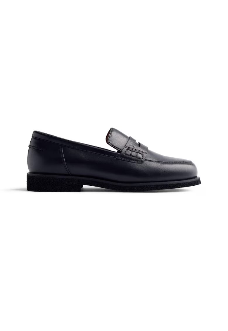 Gioseppo Pantofi loafer de piele Eveleth - Negru