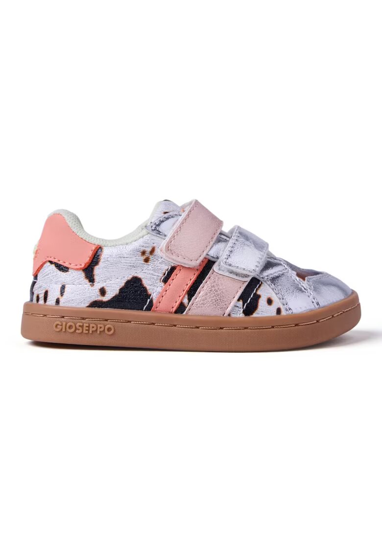 Gioseppo Pantofi sport cu detalii cu aspect metalic si animal print - Negru - Maro - Negru/Maro
