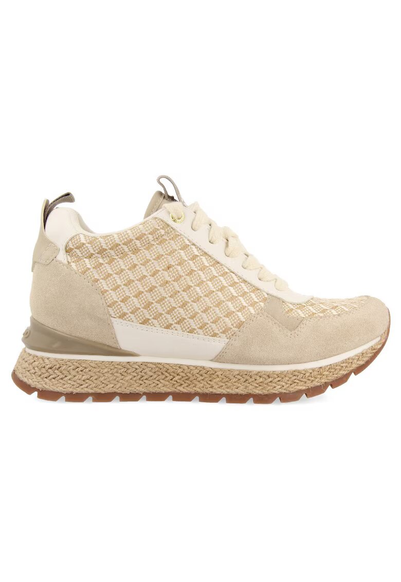 Gioseppo Pantofi sport cu insertii de rafie Puke - Bej