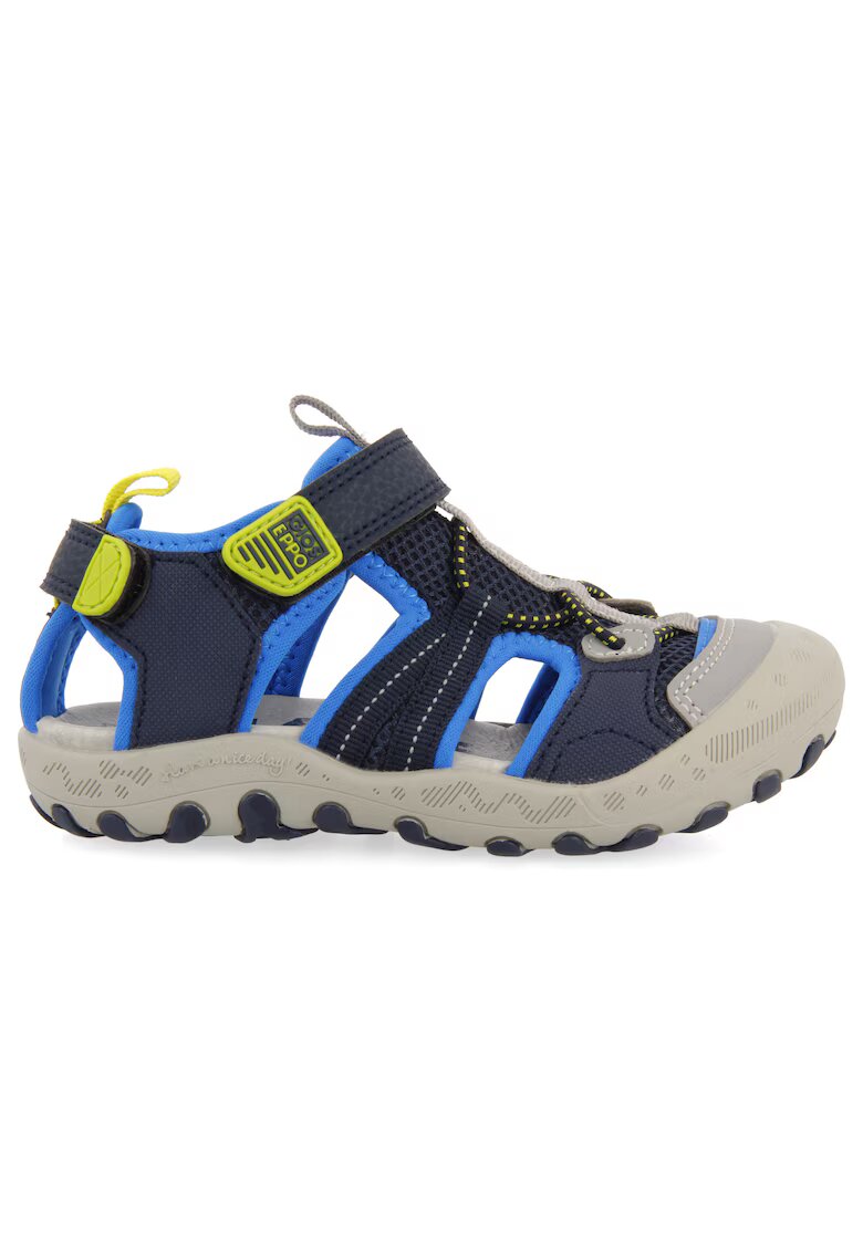 Gioseppo Pantofi sport cu velcro si decupaje - Albastru royal/Bleumarin