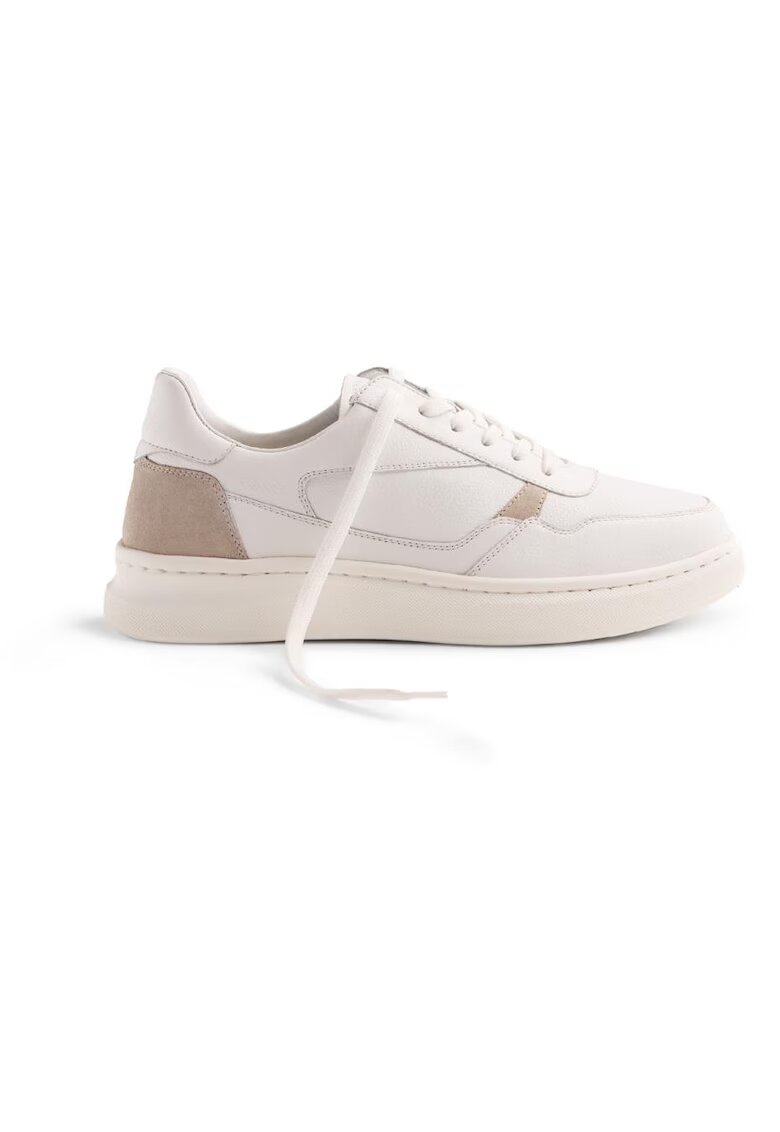 Gioseppo Pantofi sport de piele Ansel - Alb