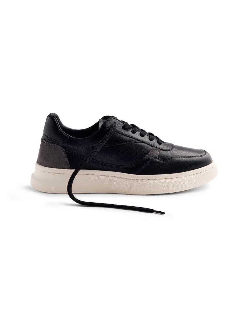 Gioseppo Pantofi sport de piele Ansel - Negru