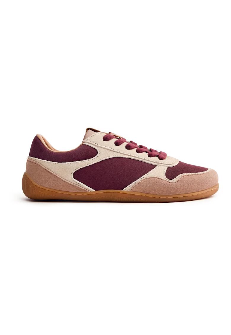 Gioseppo Pantofi sport low-cut de piele intoarsa - Visiniu