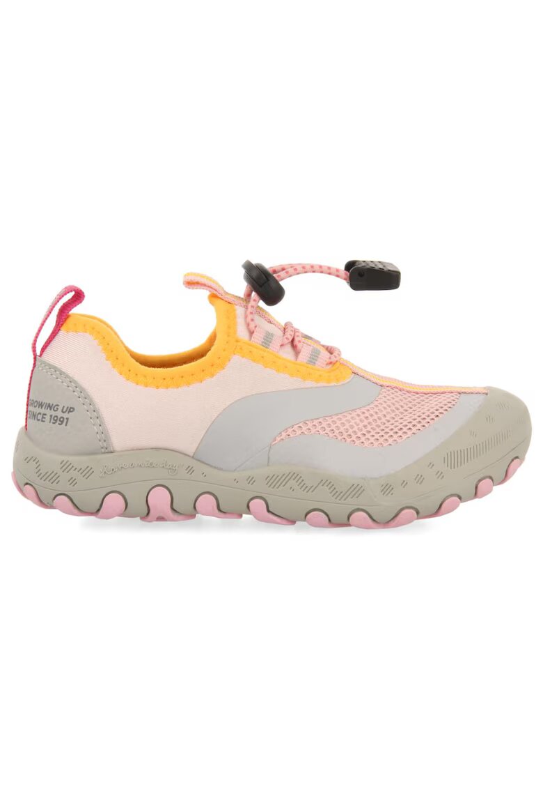 Gioseppo Pantofi sport slip-on cu insertii de plasa - Roz somon