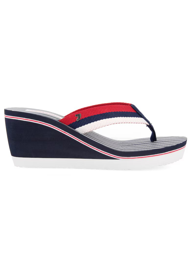 Gioseppo Papuci wedge cu bareta T - Bleumarin