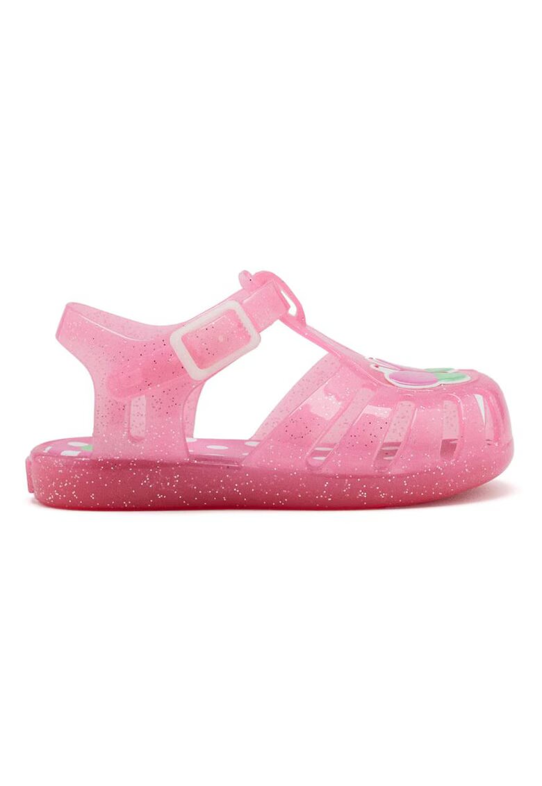 Gioseppo Sandale cu catarama si model grafic - Fucsia
