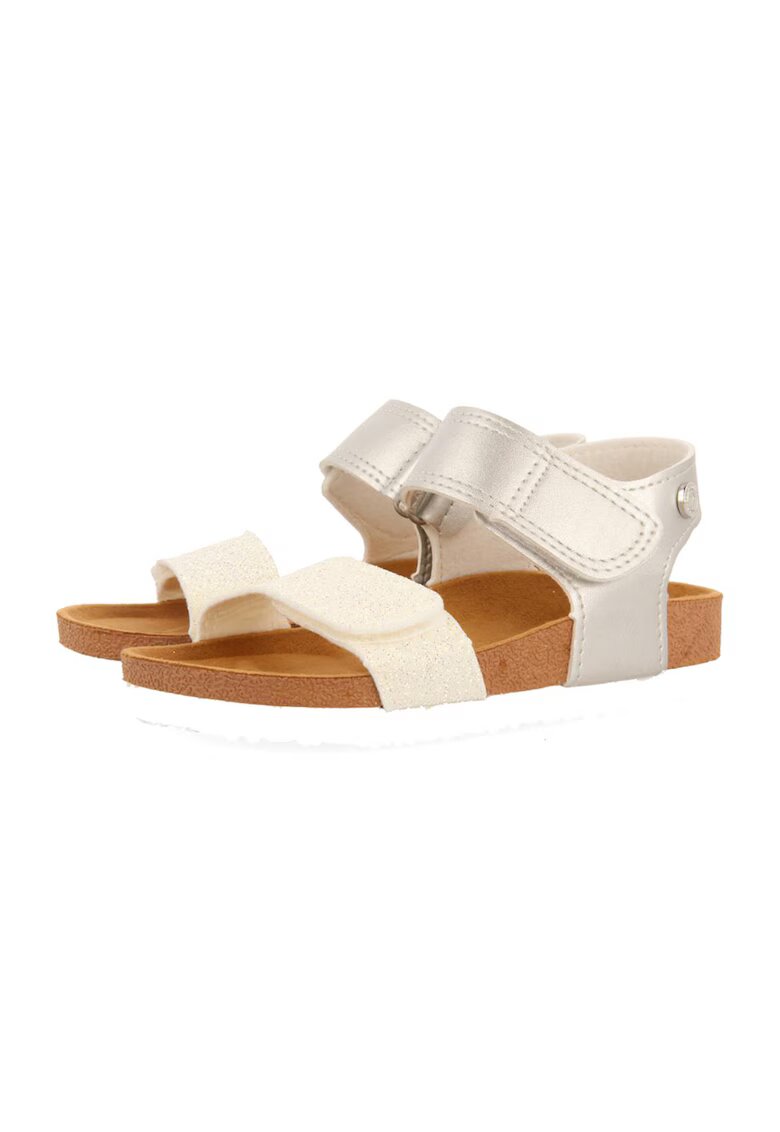 Gioseppo Sandale cu velcro Angwin - Alb/Argintiu