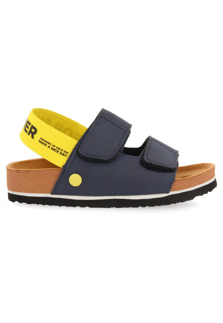 Gioseppo Sandale cu velcro - bareta si talpa contrastanta - Bleumarin