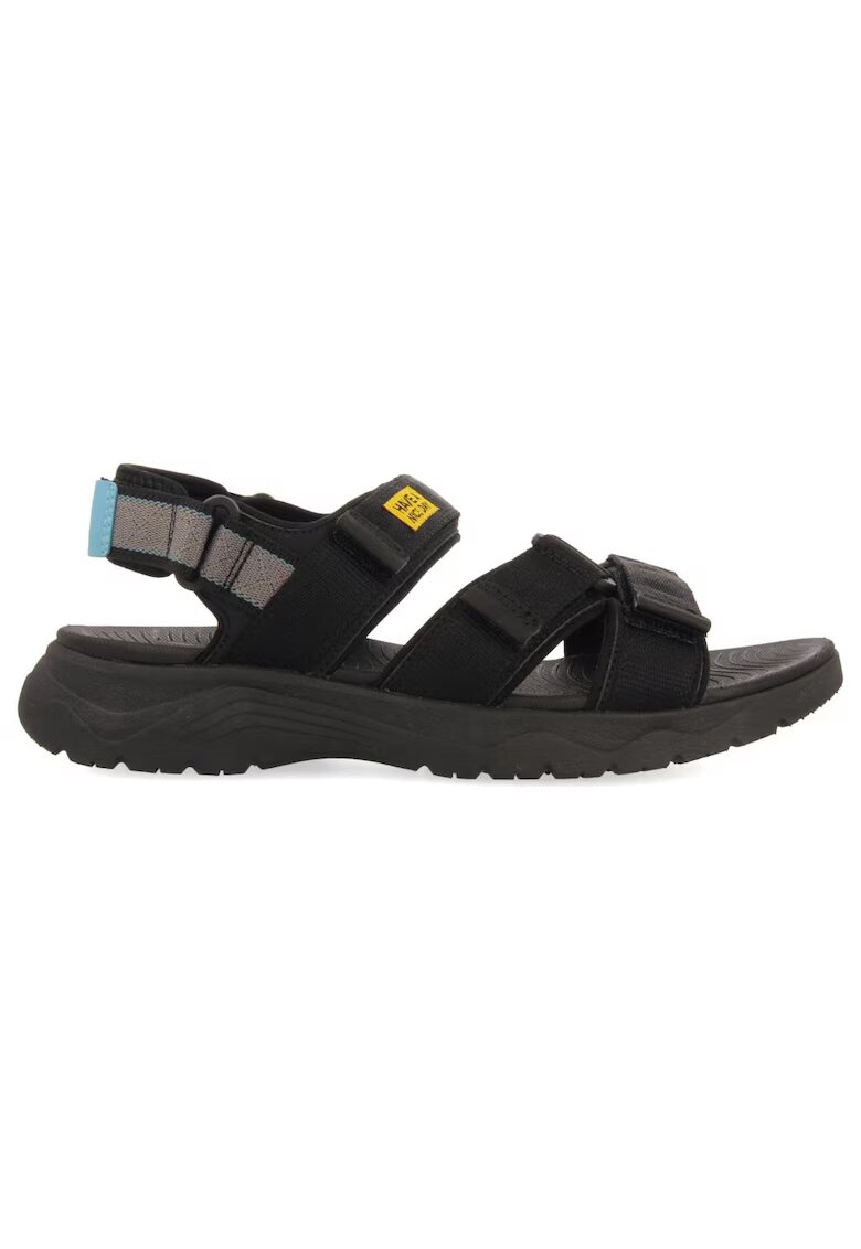 Gioseppo Sandale cu velcro - din material textil - Negru