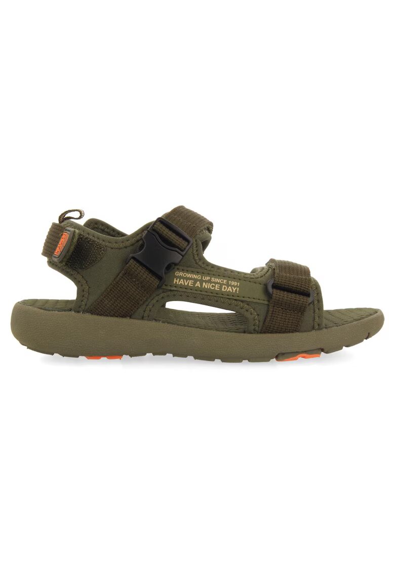Gioseppo Sandale cu velcro - din material textil Yaviza 37589 - Kaki