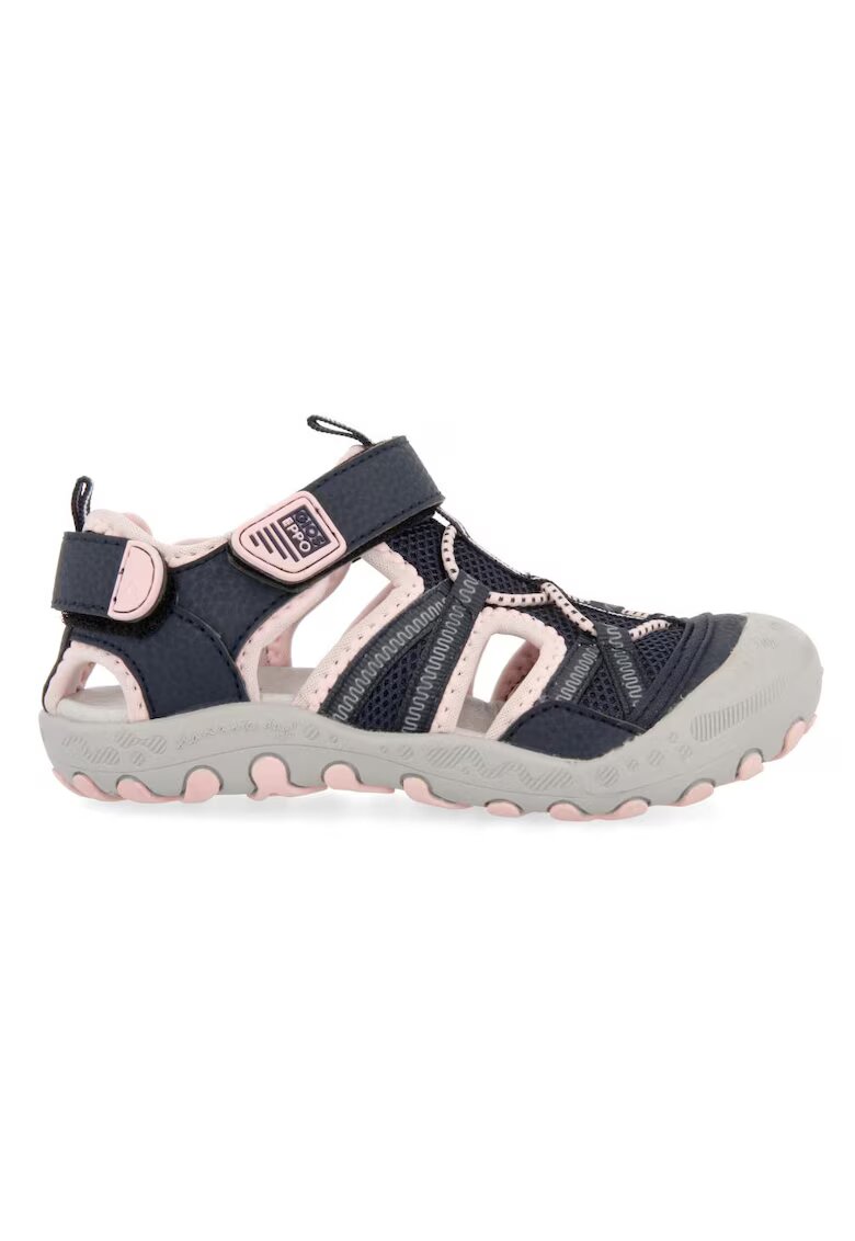 Gioseppo Sandale cu velcro si decupaje Mazatlan 27603 - Roz pal/Bleumarin