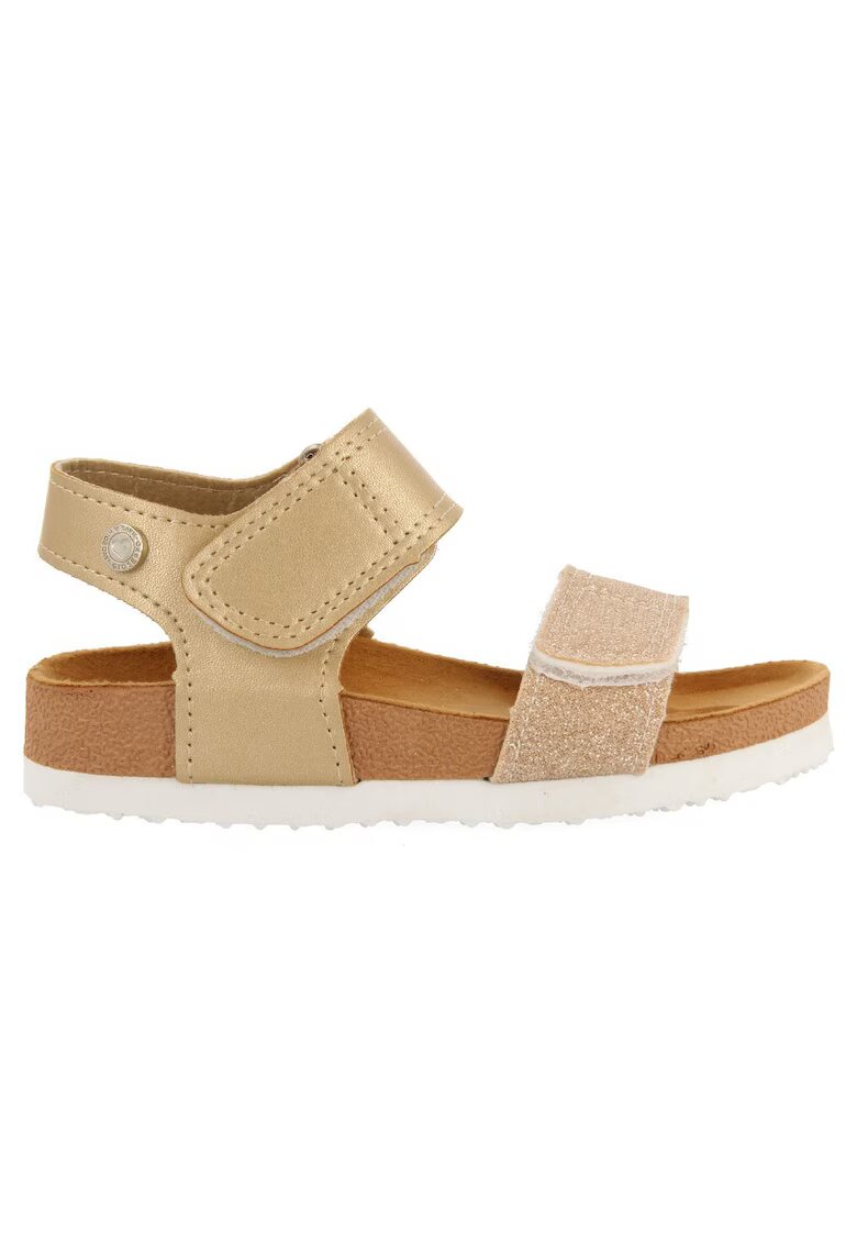 Gioseppo Sandale cu velcro si detalii stralucitoare - Auriu