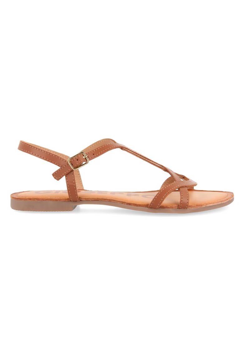 Gioseppo Sandale de piele cu catarama - Caramel