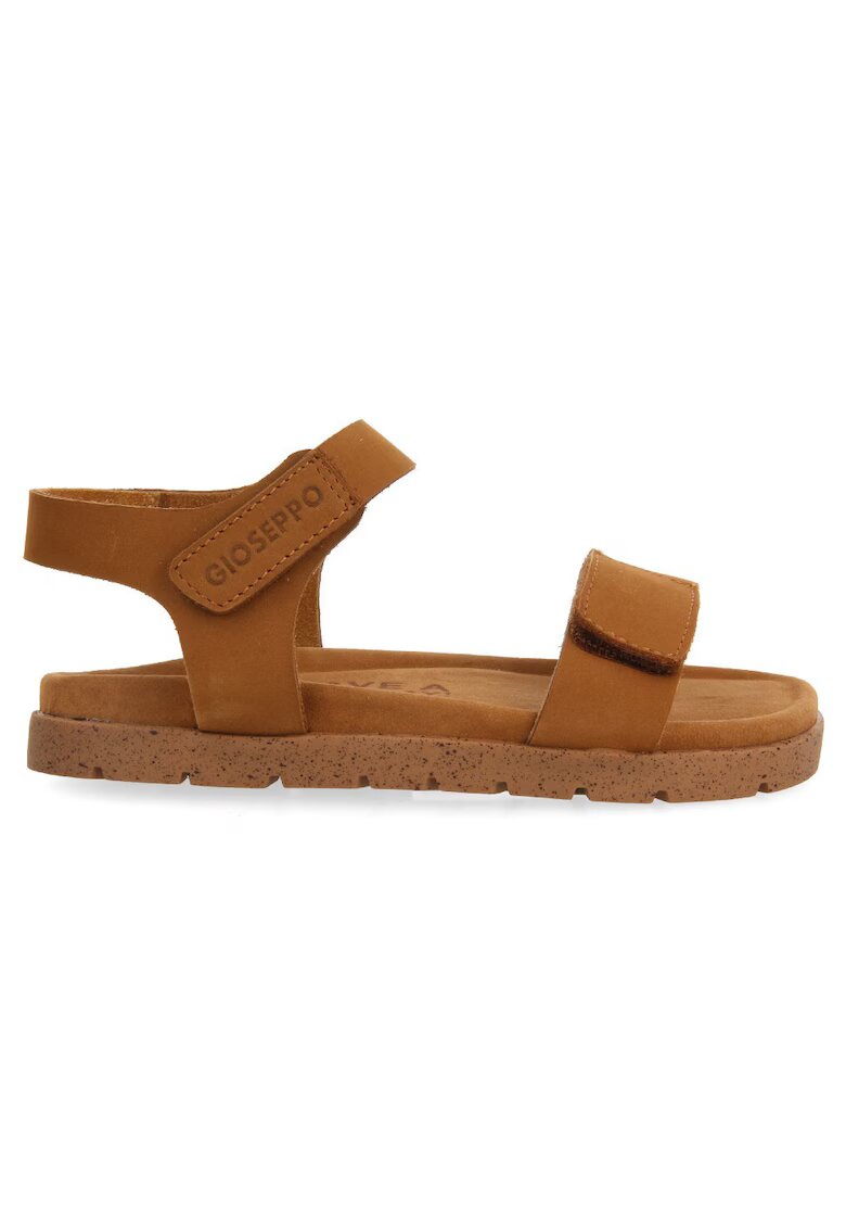 Gioseppo Sandale de piele cu velcro Bude - Caramel