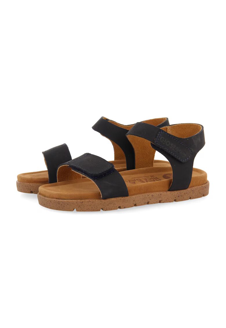 Gioseppo Sandale de piele cu velcro - Rosu/Bleumarin