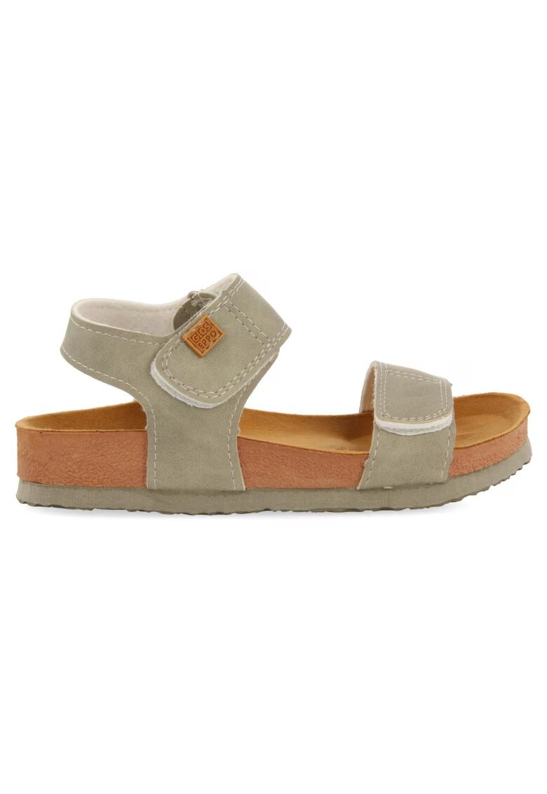 Gioseppo Sandale de piele ecologica cu velcro Tredegar - Kaki