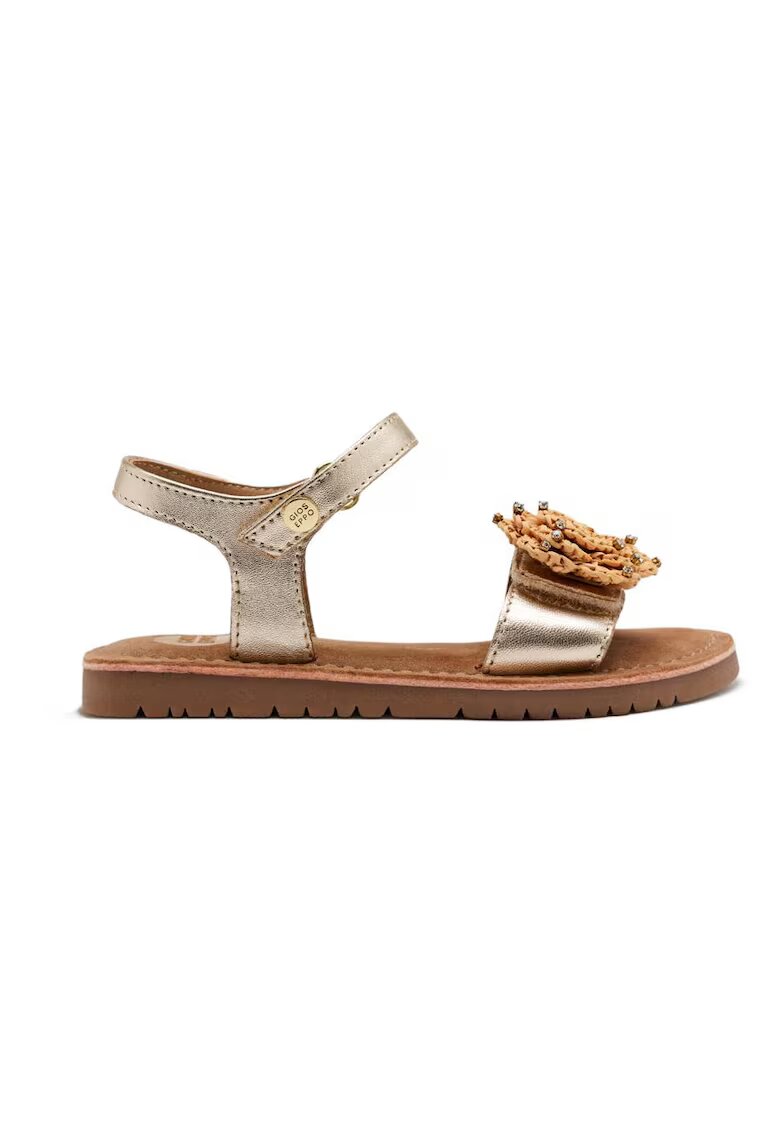 Gioseppo Sandale din piele cu aplicatie cu model floral Buchanan - Auriu