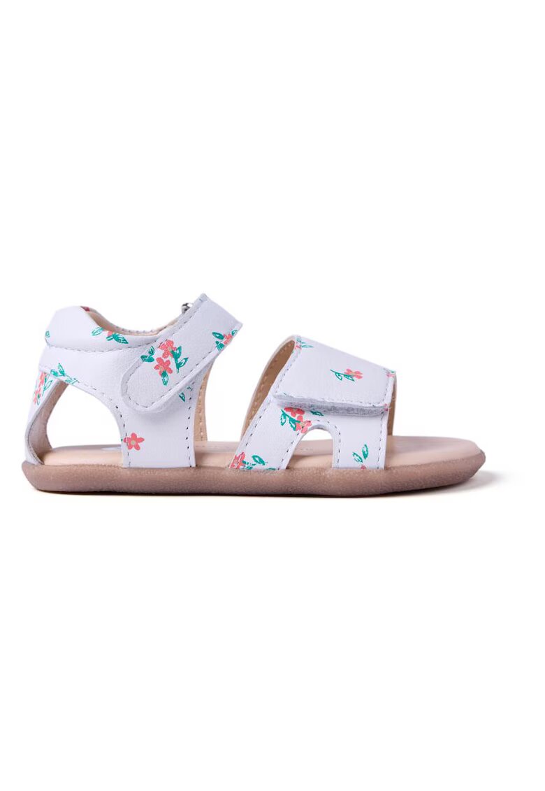 Gioseppo Sandale din piele cu imprimeu floral - Alb