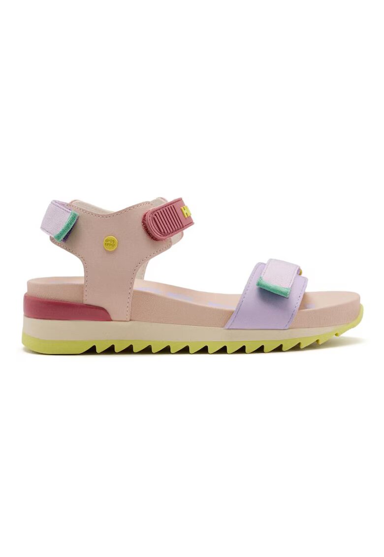 Gioseppo Sandale din piele ecologica cu inchidere velcro - Alb fildes