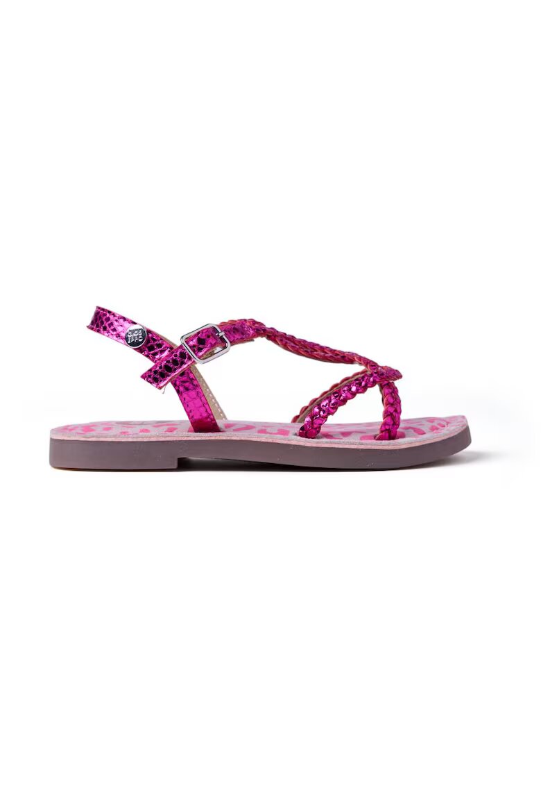 Gioseppo Sandale din piele impletite Boden - Fucsia