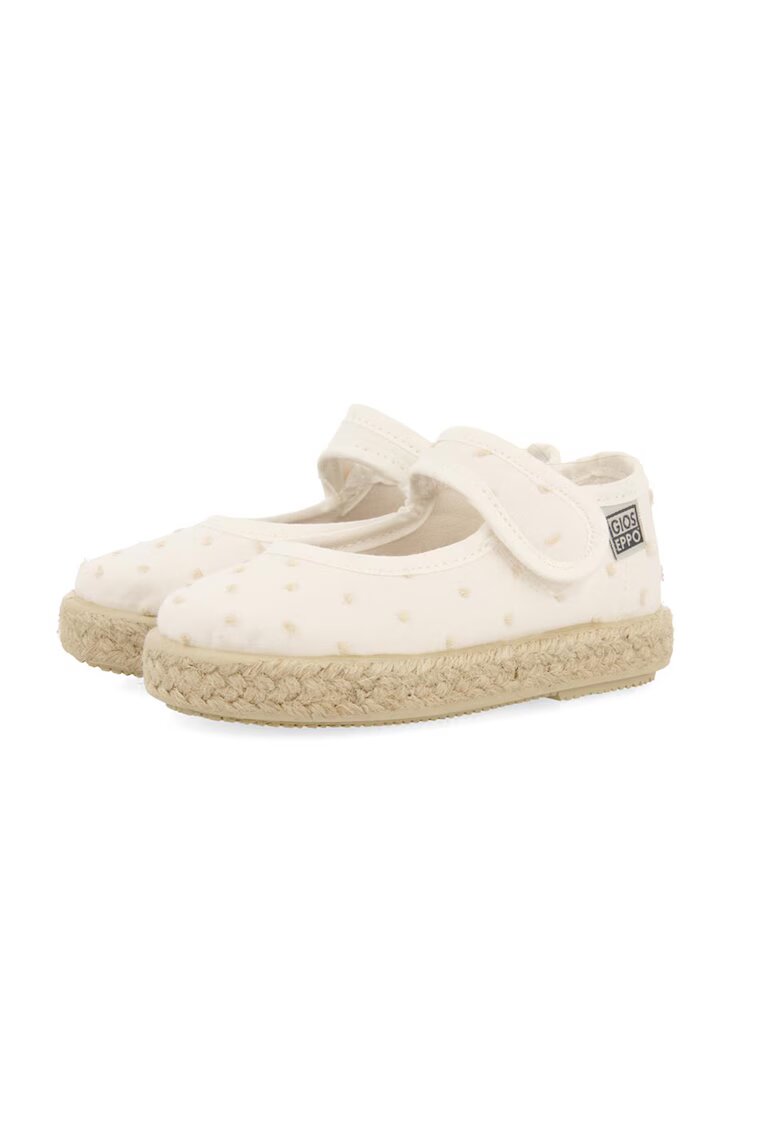 Gioseppo Sandale-espadrile cu velcro - Alb/Bej deschis