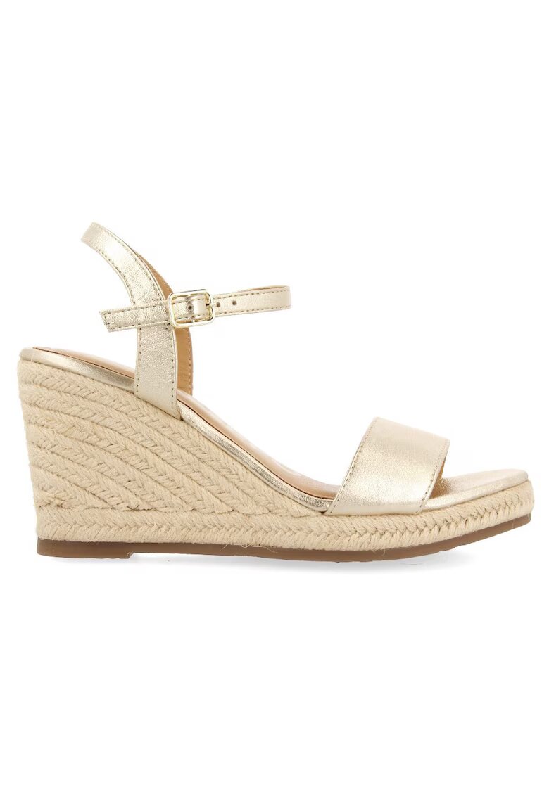 Gioseppo Sandale-espadrile de piele - Auriu