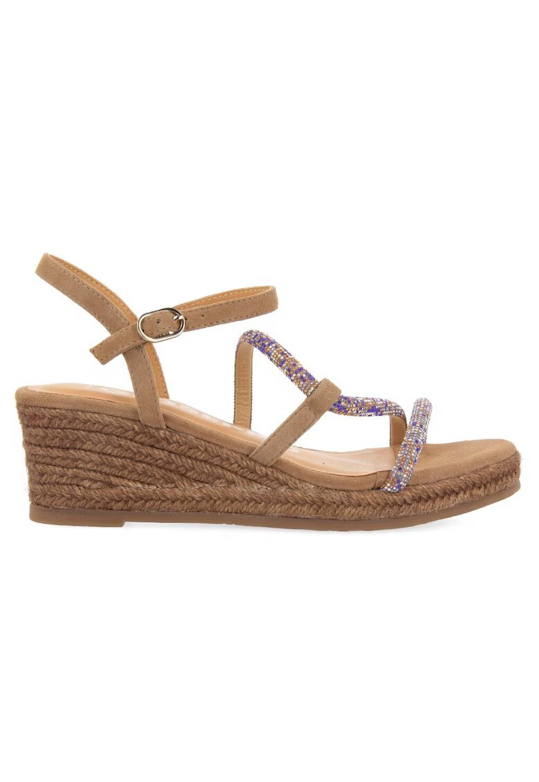 Gioseppo Sandale-espadrile wedge Tresco - Maro taupe deschis