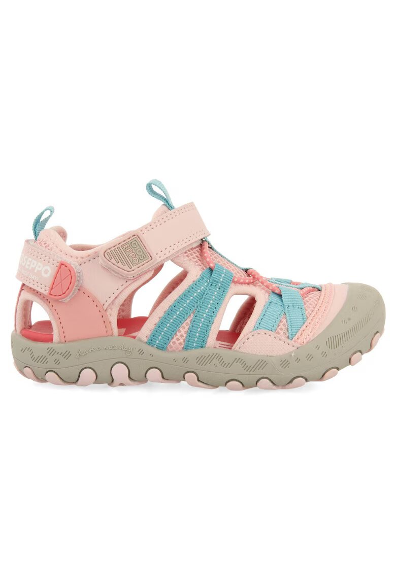 Gioseppo Sandale fisherman cu velcro - Roz deschis/Albastru glaciar