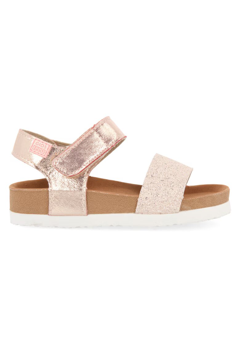 Gioseppo Sandale stralucitoare cu velcro - Bronz