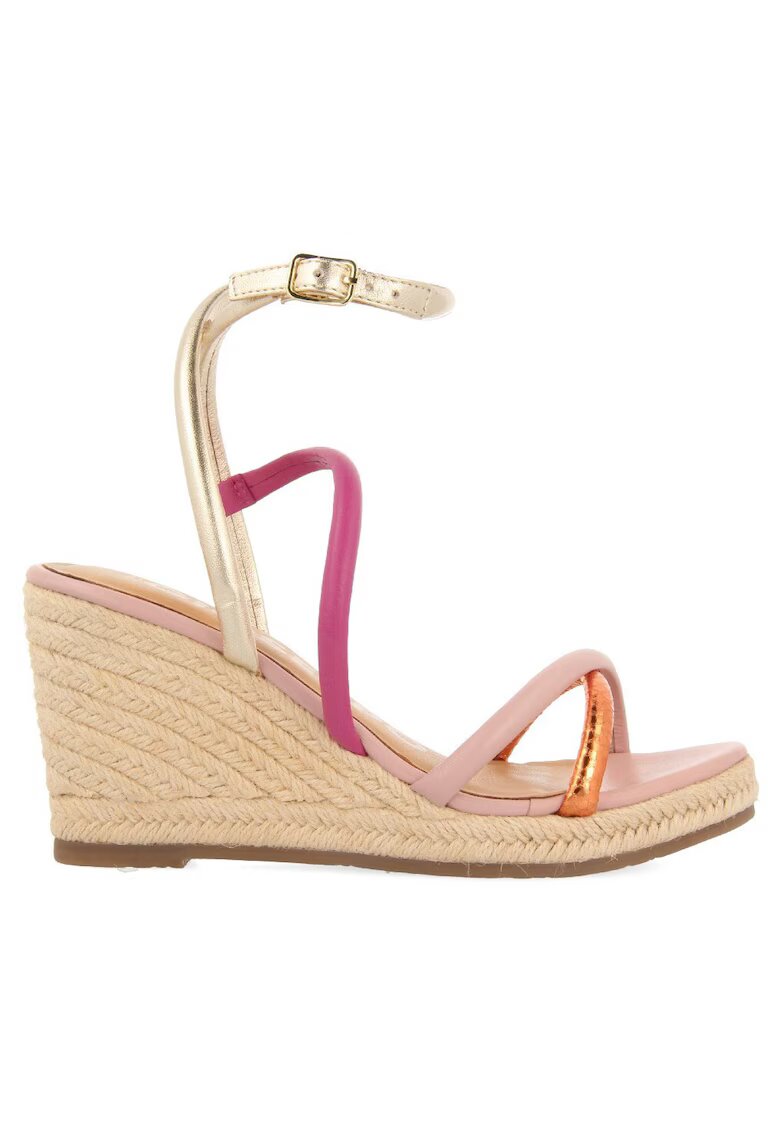Gioseppo Sandale wedge de piele Rometta - Roz