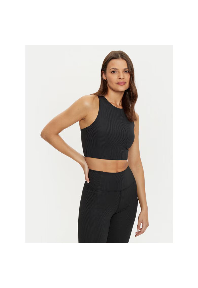 Girlfriend Collective Bustiera sport 1029 - poliester/elastan - negru