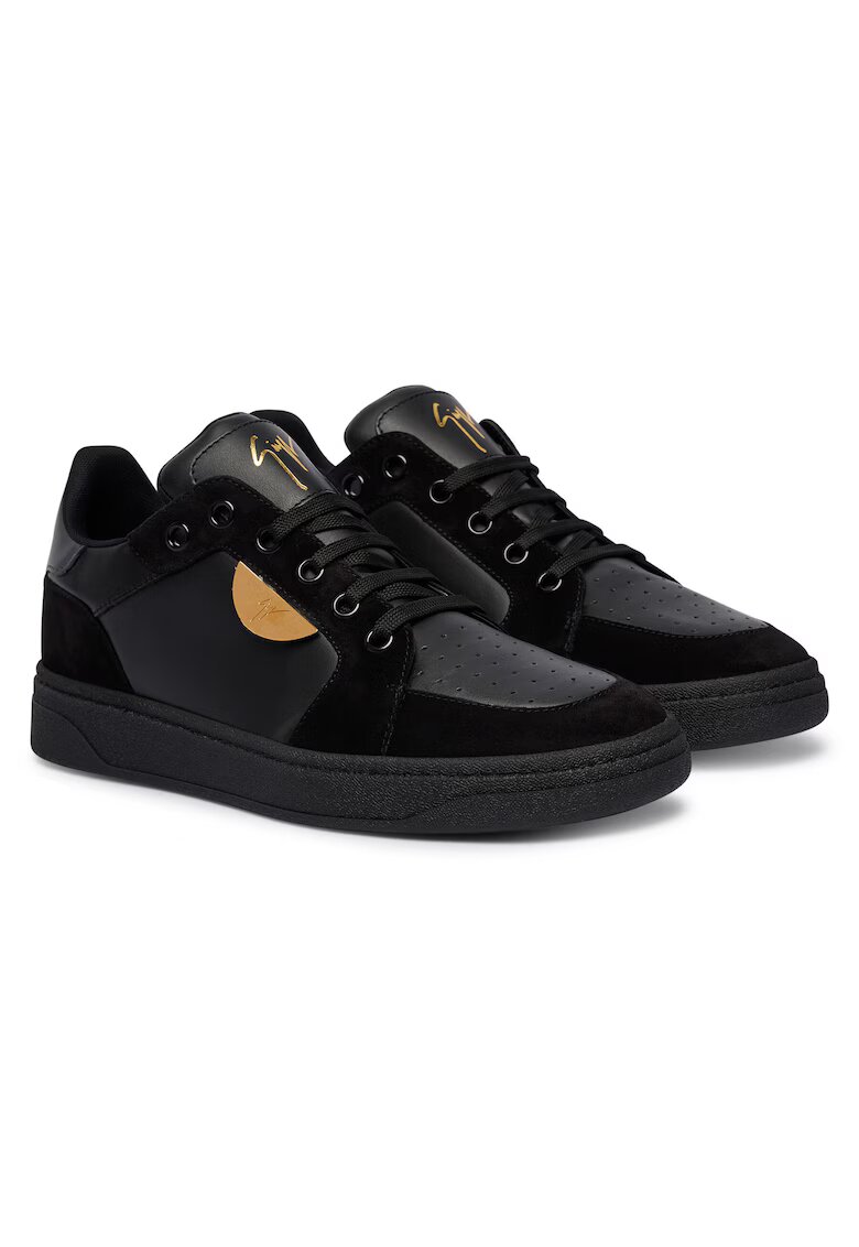 Giuseppe Zanotti Tenisi barbati piele naturala - negru - RU50044/001