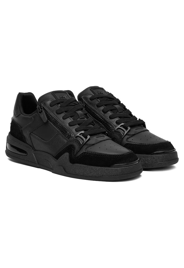 Giuseppe Zanotti Tenisi pentru barbati - piele naturala - negru - Negru
