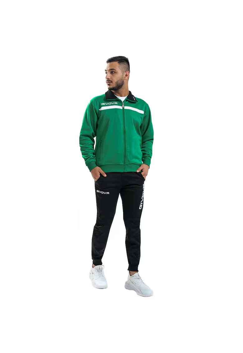 Givova Trening pentru barbati - Tuta - Poliester - Verde/Negru - - Verde/Negru
